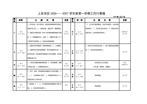 2006—2009学年度各学期学校工作行事履汇编