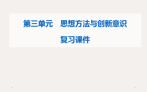 22020届高考政治一轮复习生活与哲学课件：第十课 创新意识与社会进步(共26张ppt)