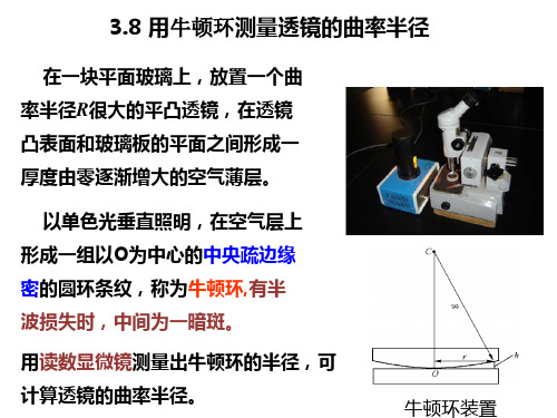 物理光学 牛顿环和迈克尔逊干涉仪