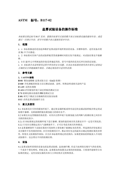 盐雾试验