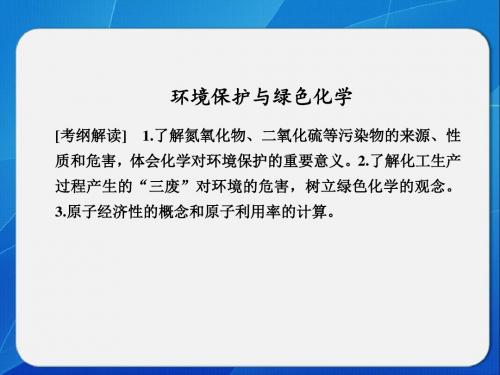 人教版高中化学必修2：资源综合利用   环境保护_课件11