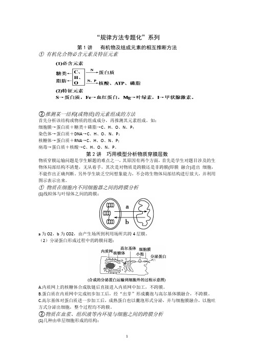 2018年高考生物专题复习讲义