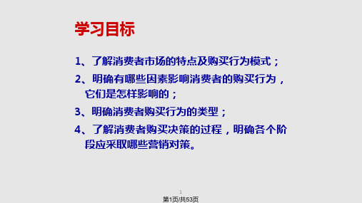 第三章消费者市场购买行为分析PPT课件