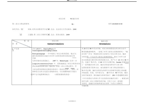 对比分析VS偏误分析