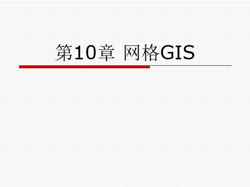 第10章网格GIS