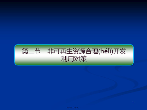 2020人教版地理选修六同步课件第3章自然资源的利用与保护321