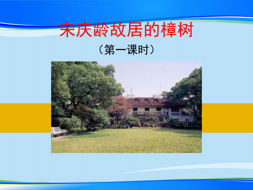 《宋庆龄故居的樟树》PPT【推荐下载课件】