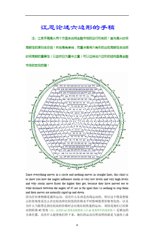 【江恩论述六边形的手稿】(中英对照)