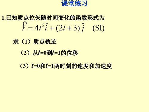 质点运动学习题