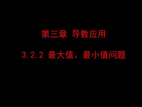 322最大值、最小值问题课件 45页PPT文档