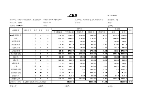 收发料单