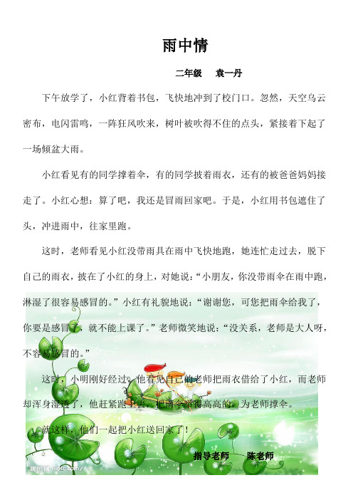 雨中情.袁一丹