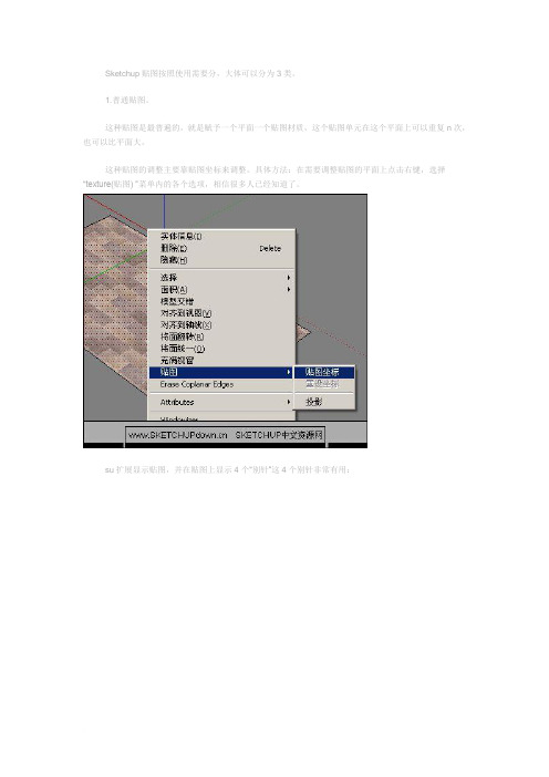 Su教程 Sketchup贴图的详细图解