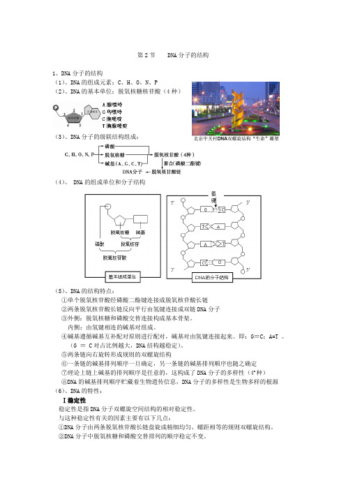 《 DNA分子的结构》学案