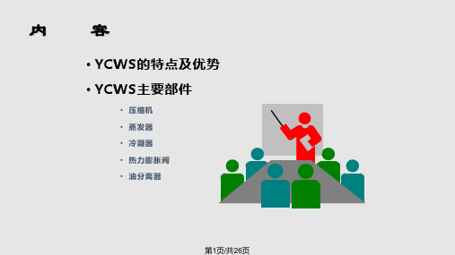 约克YCWS机组幻灯片PPT课件