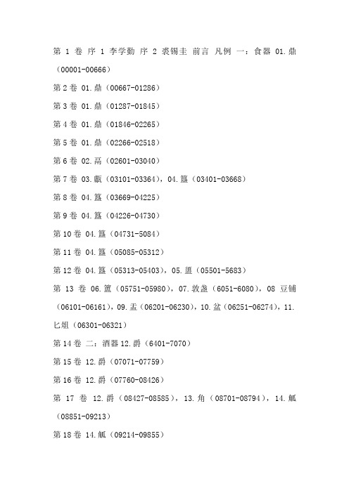 商周青铜器铭文暨图像集成目录