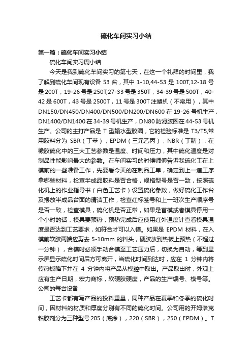 硫化车间实习小结