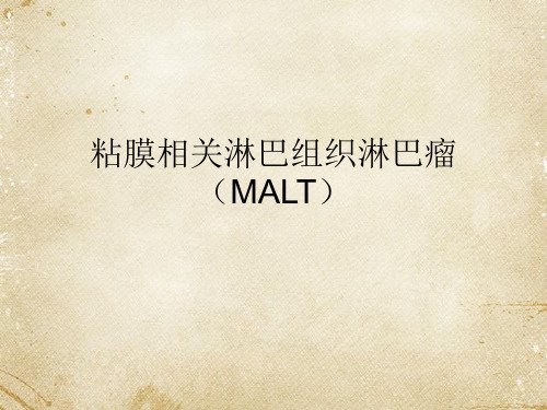 粘膜相关淋巴组织淋巴瘤(MALT)