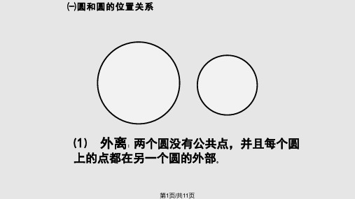 新课标初中数学圆和圆的位置关系PPT课件