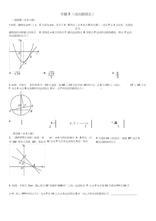 动点路径长专题