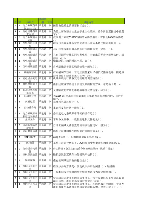 西交《电力系统自动装置(高起专)》在线作业解题指导