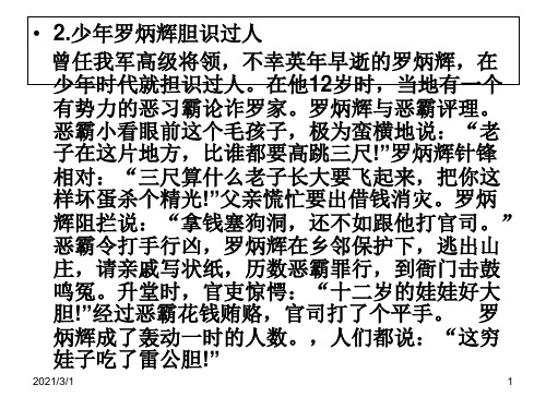 关于勇气的作文PPT精品课件