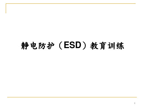 静电防护(ESD)教育训练