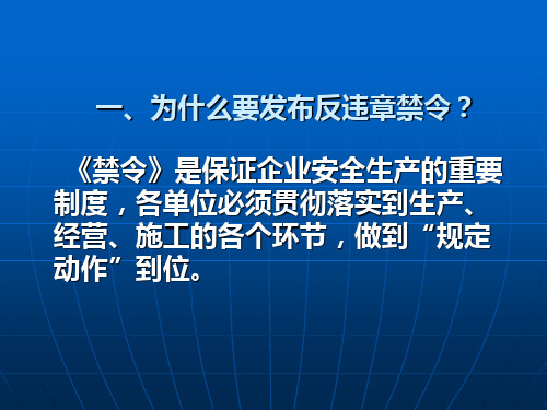 中国石油天然气集团公司反违章禁令2PPT课件