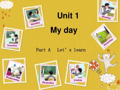 最新PEP小学英语五年级下册unit1 my day A let's learn