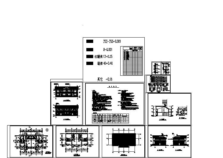 某地区别墅建筑设计施工图纸(共10张)