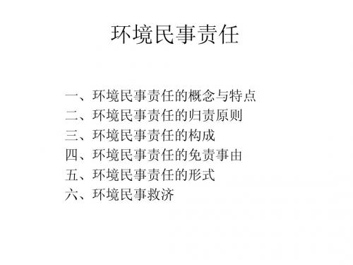 环境法律责任