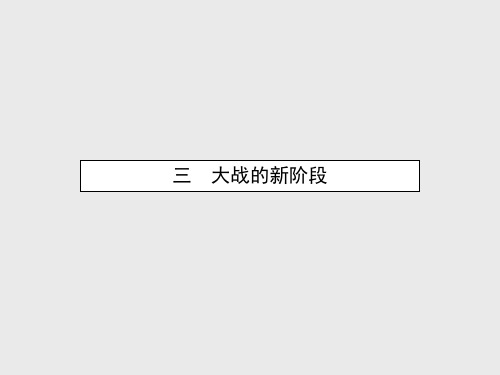 【人民版】选修三历史：3.3《大战的新阶段》ppt课件