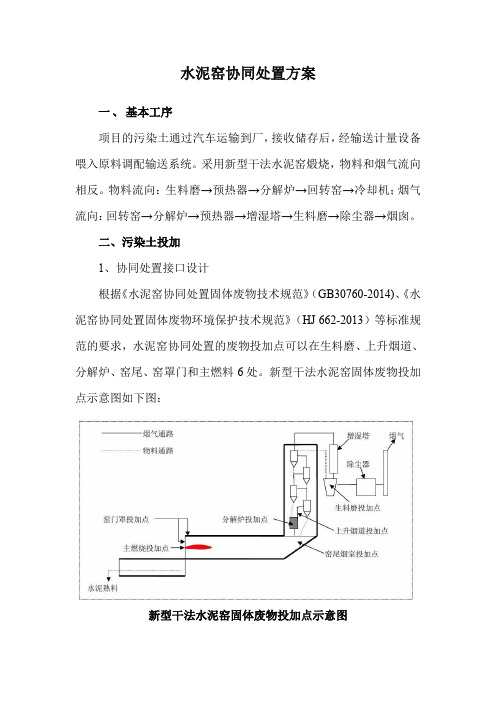 水泥窑协同处置方案