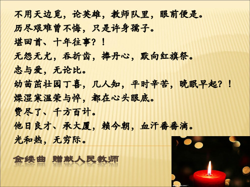 第十五章教师