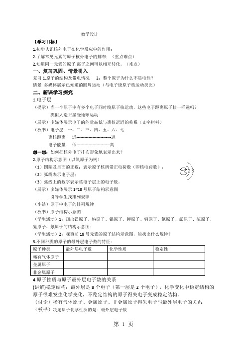 2019原子中的电子精品教育.doc