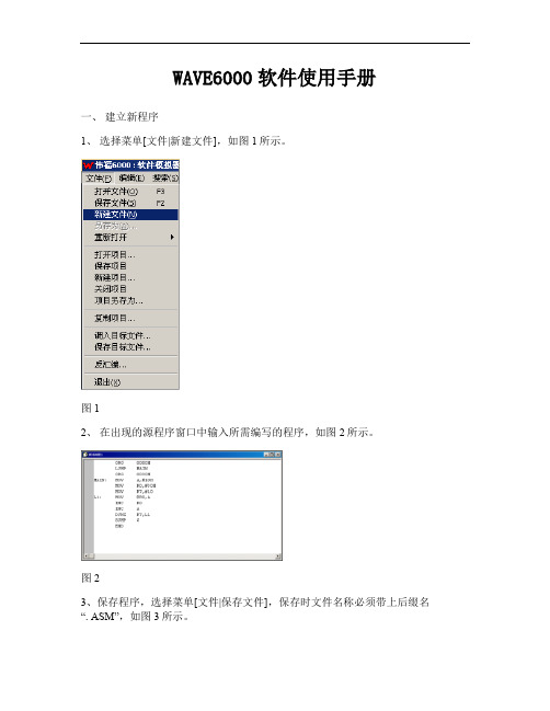 WAVE6000软件使用手册.