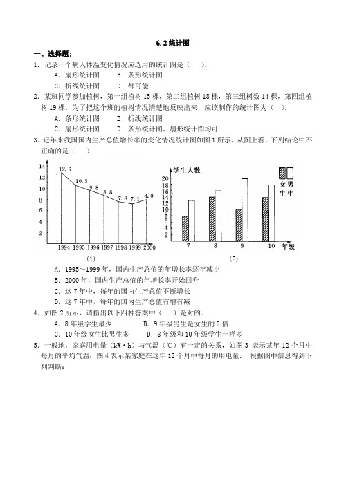 数学湘教版七年级上《统计图》同步练习1