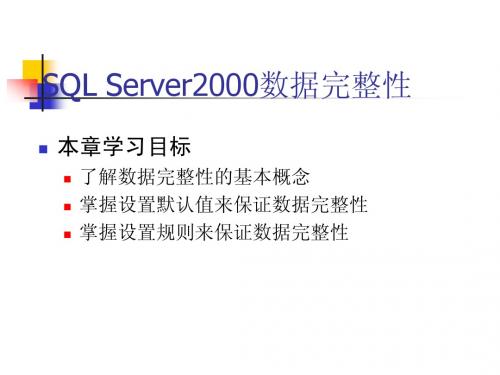 131-server2000数据完整性