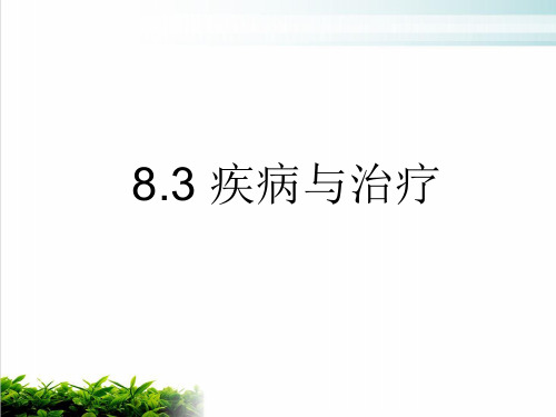 疾病与治疗方法分析模版(PPT22张)