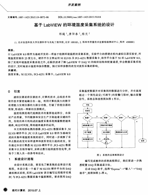 基于LabVIEW的环境温度采集系统的设计