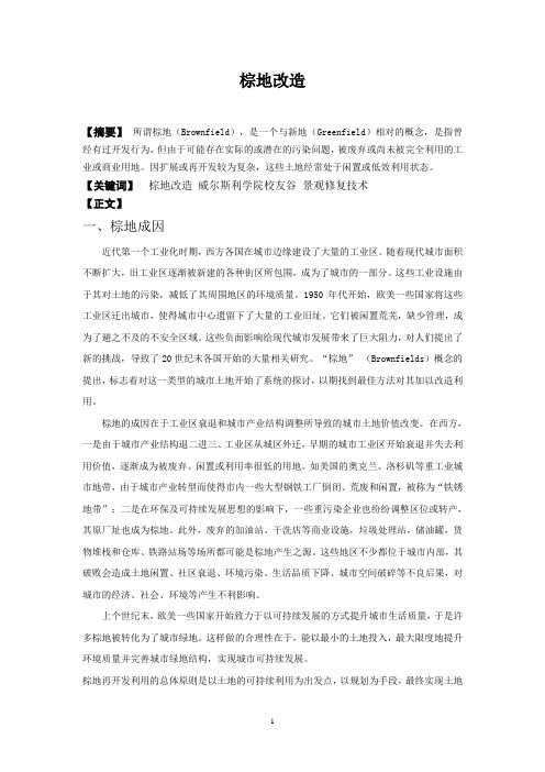 棕地改造