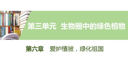 人教版七年级生物上册第六章爱护植被,绿化祖国