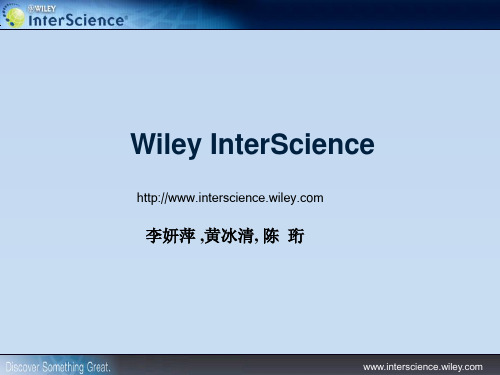11.6 Wiley InterScience