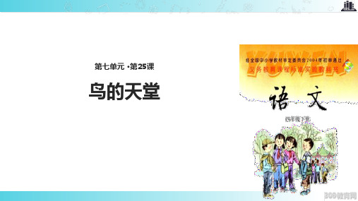 2021语文S版小学语文四年级下册《鸟的天堂》教学课件