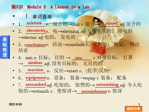 外研版高一英语必修一Module5 课件