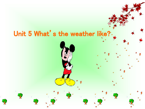 英语:Unit-5-《What’s-the-Weather-like?》复习课件(1)(北京课改版七年级下)(2019年12月整理)