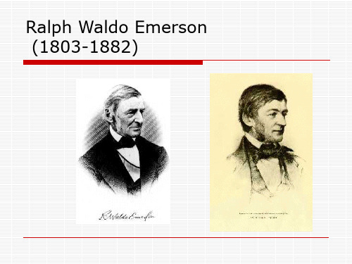 美国文学欣赏Ralph-Waldo-Emerson(1)