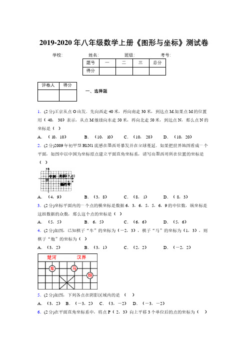 2019-2020初中数学八年级上册《图形与坐标》专项测试(含答案) (346)