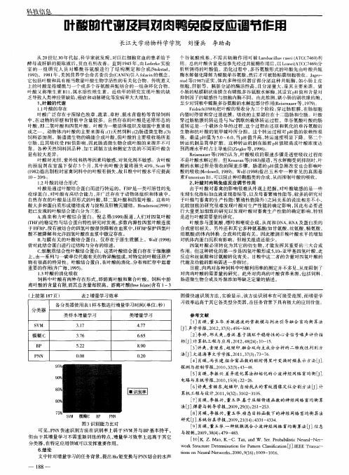 叶酸的代谢及其对肉鸭免疫反应调节作用