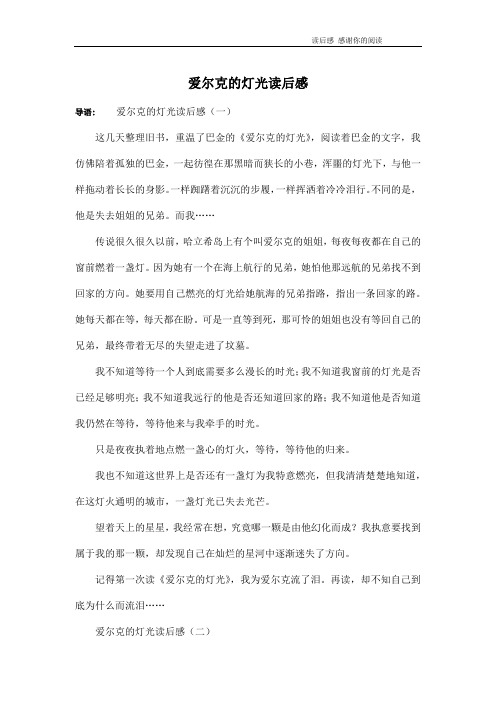 爱尔克的灯光读后感